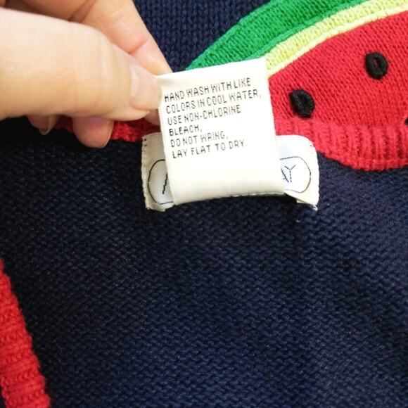 BBQ Sweater vest Fun applique picnic Mandal Bay L - Picture 8 of 8